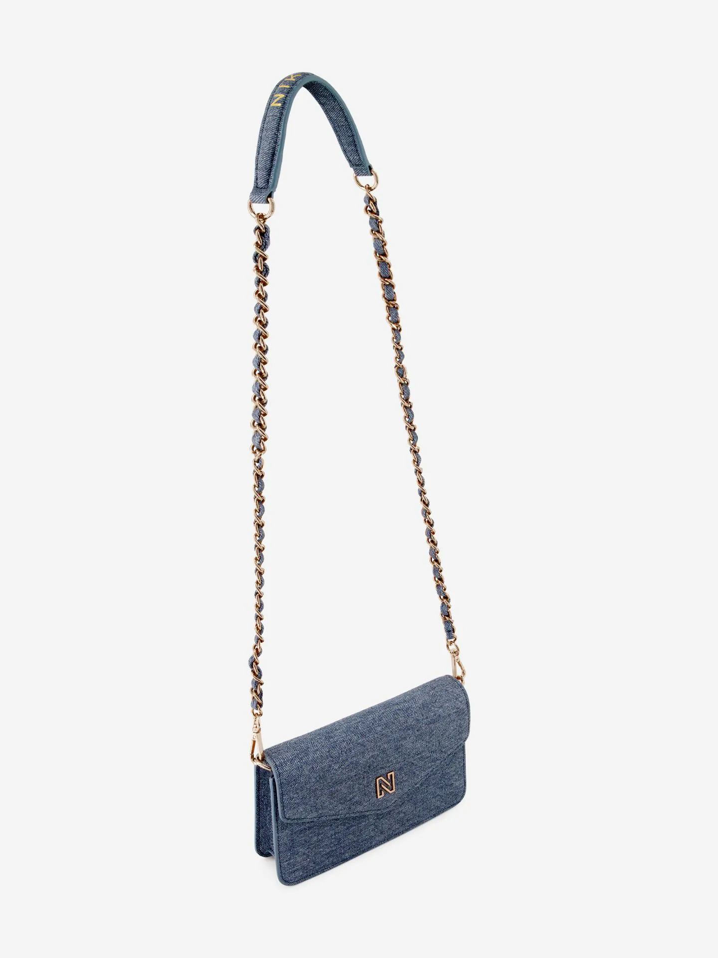 Nikkie Denim Schoudertas Met Schakelketting