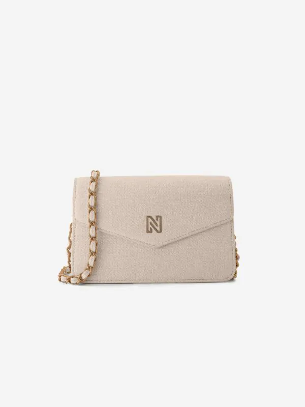 Nikkie Denim Schoudertas Met Schakelketting