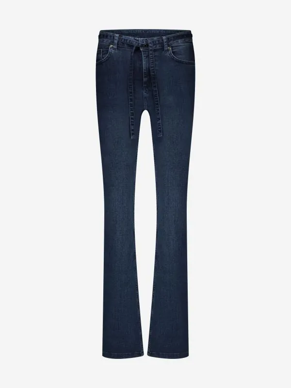 Nikkie Flared Jeans Met Afneembaar Strikkoord