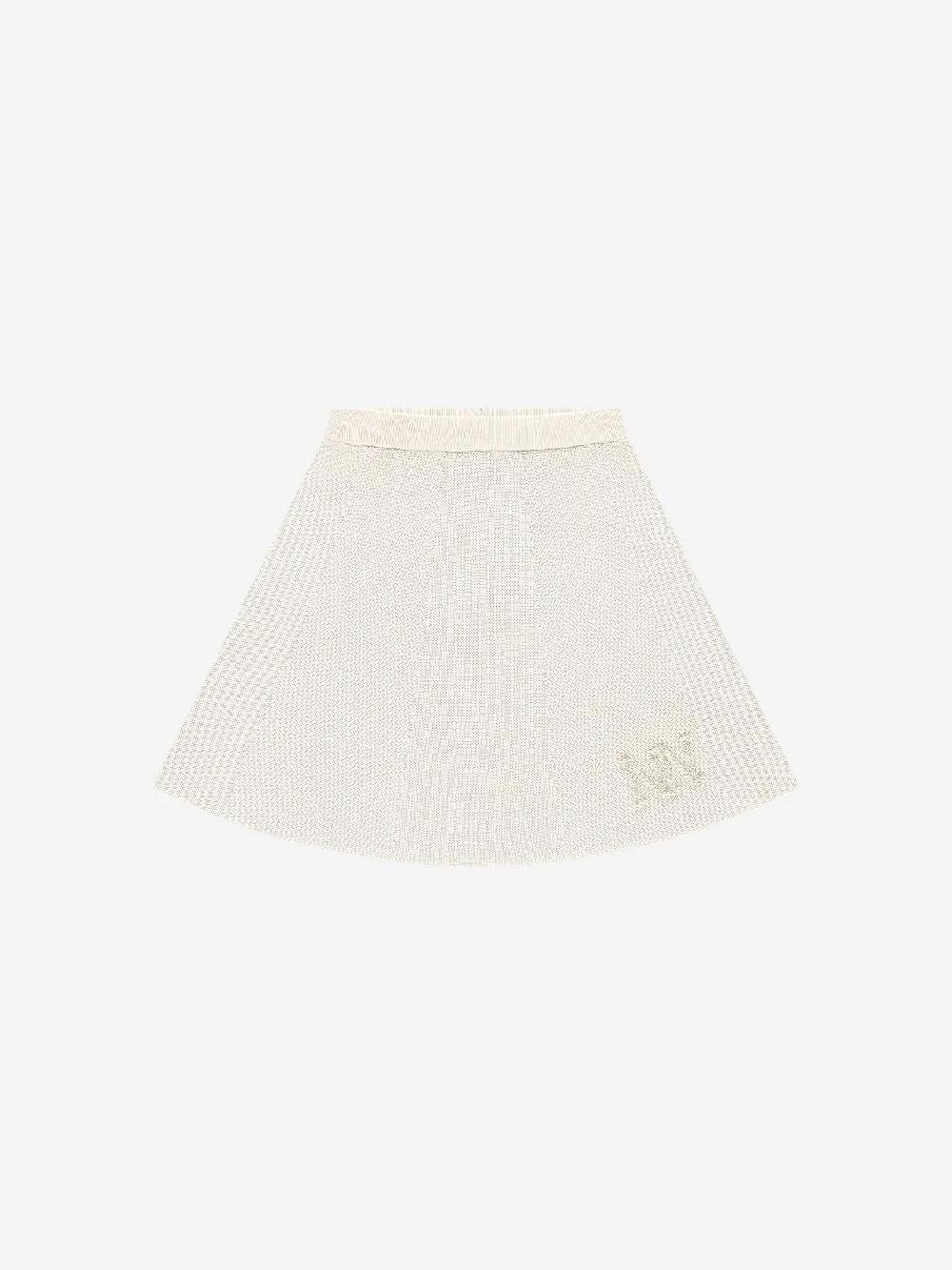 Nikkie Gebreide Midi Rok Met Parel Logo