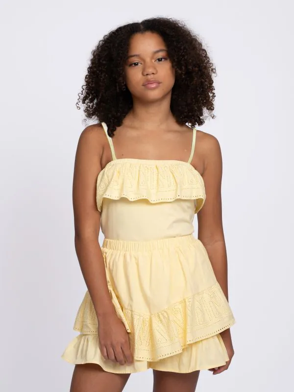 Nikkie Gelaagde A-lijn Skort Met Broderie