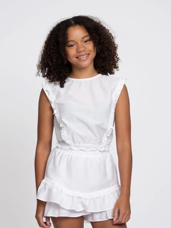 nikkie Gelaagde A-lijn skort met ruches