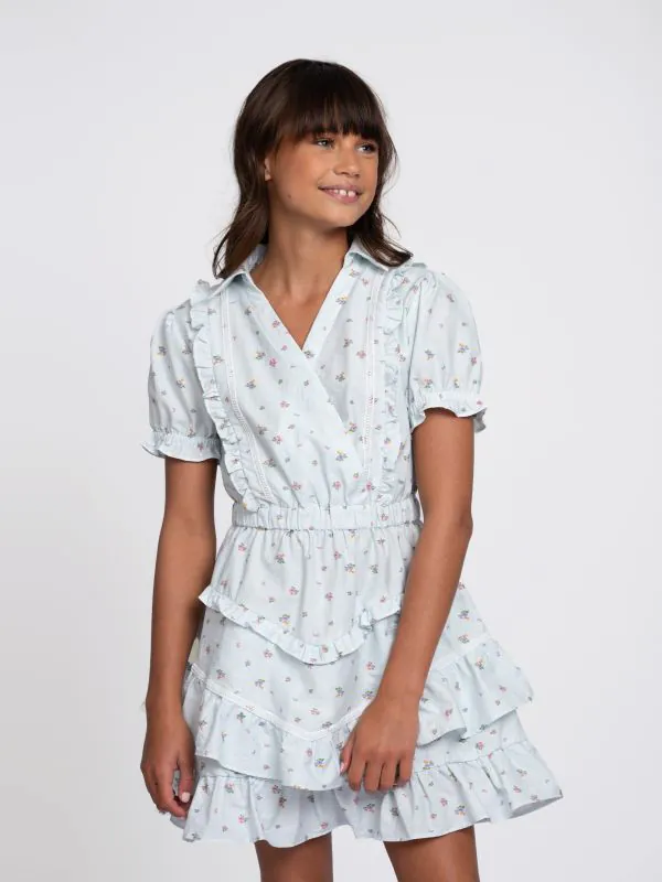 nikkie Gelaagde jurk met bloemenprint en ruches