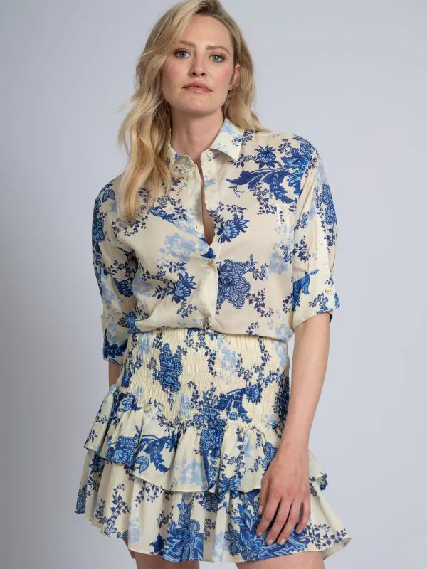 nikkie Gelaagde rok met bloemenprint en smock