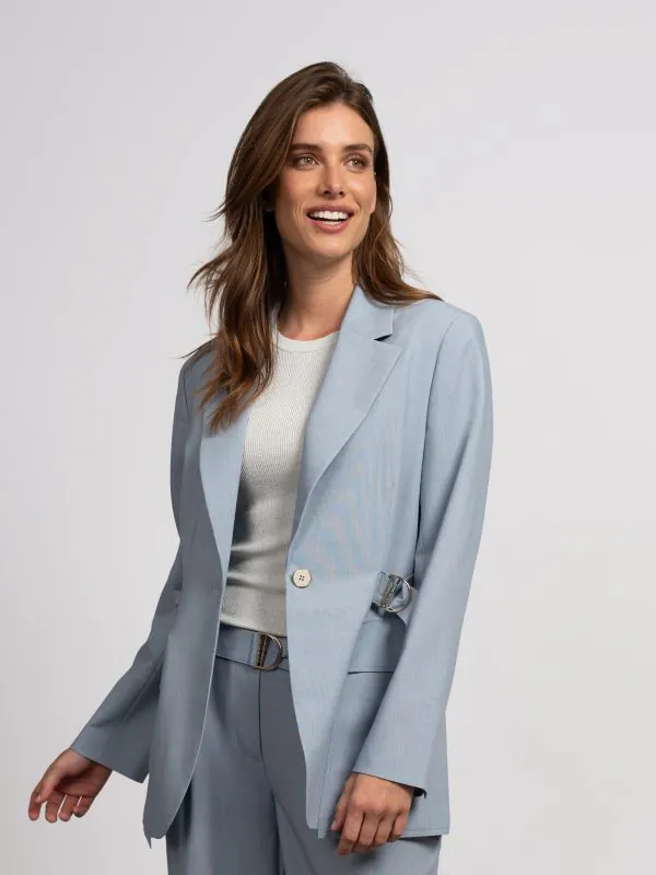 nikkie Gemêleerde blazer met tailleband