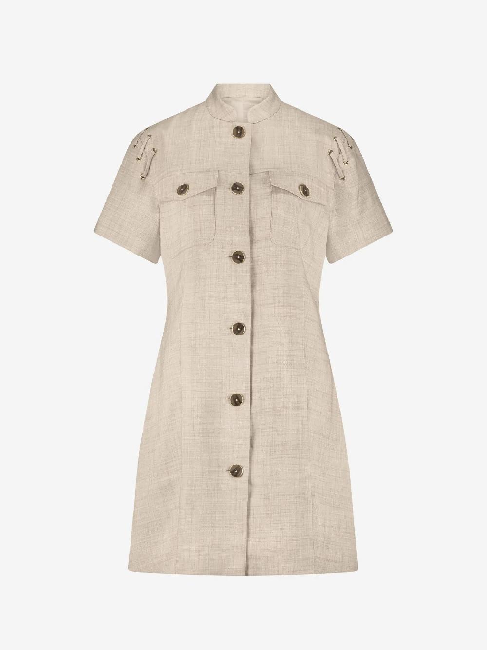 Nikkie Gemêleerde Jurk Met Koorddetails