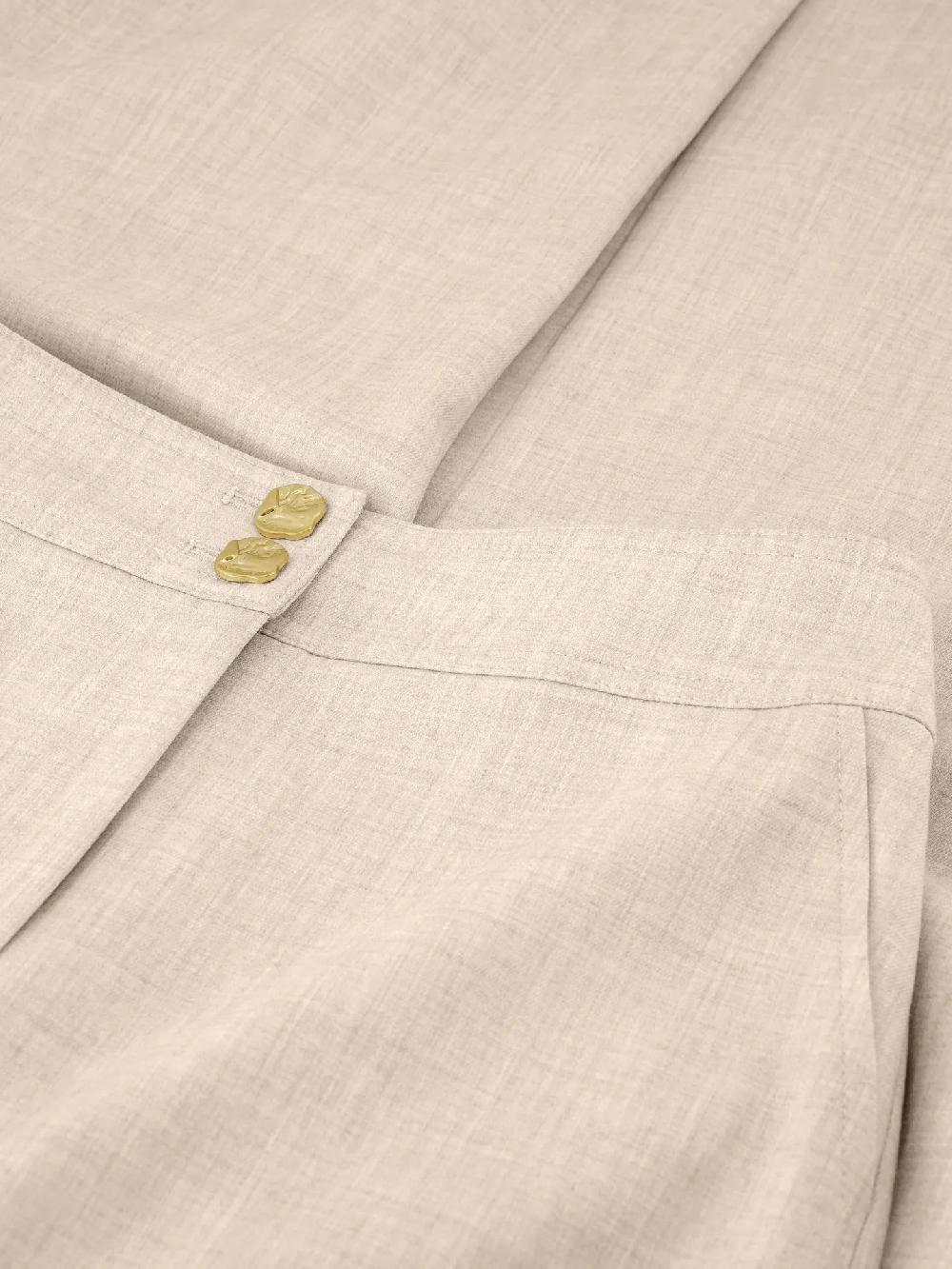 Nikkie Gemêleerde Pantalon Met Rechte Pijpen