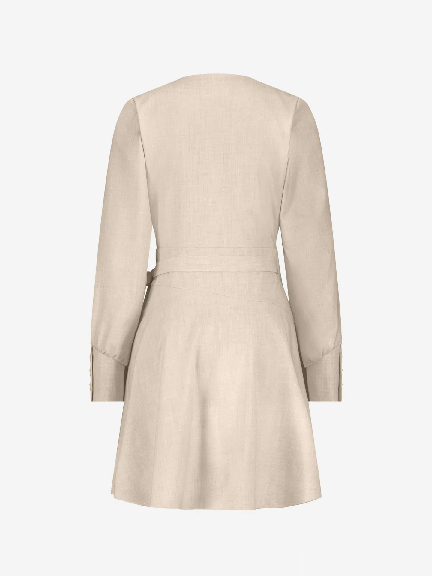 Nikkie Gemêleerde Wikkeljurk Met Knoopdetails