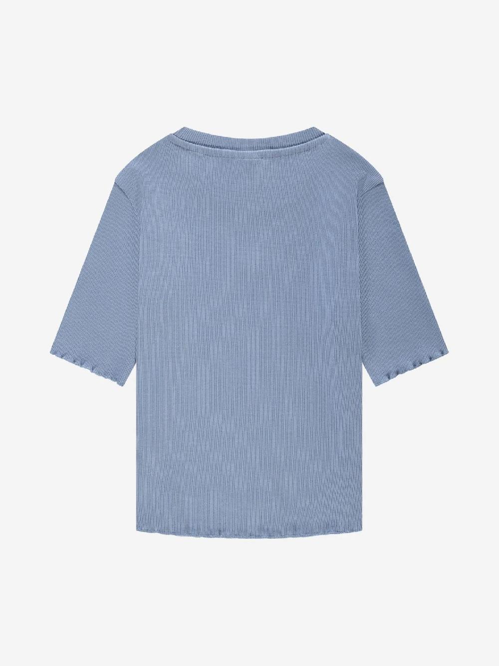 Nikkie Geribbelde Crop Top Met Ruches