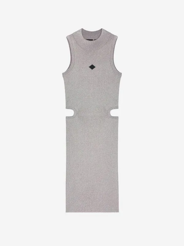 nikkie Geribbelde fitted jurk