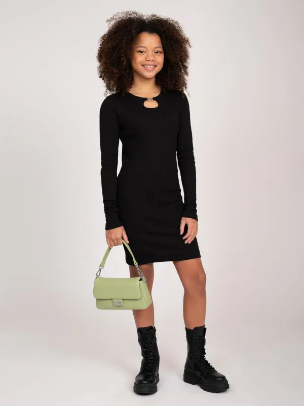 nikkie Geribbelde jurk met open detail