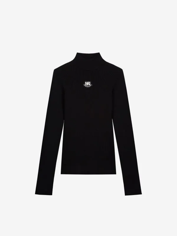 Nikkie Geribbelde Ski Pully Met Col