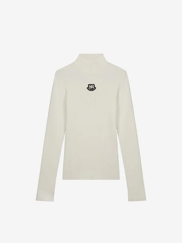 Nikkie Geribbelde Ski Pully Met Col