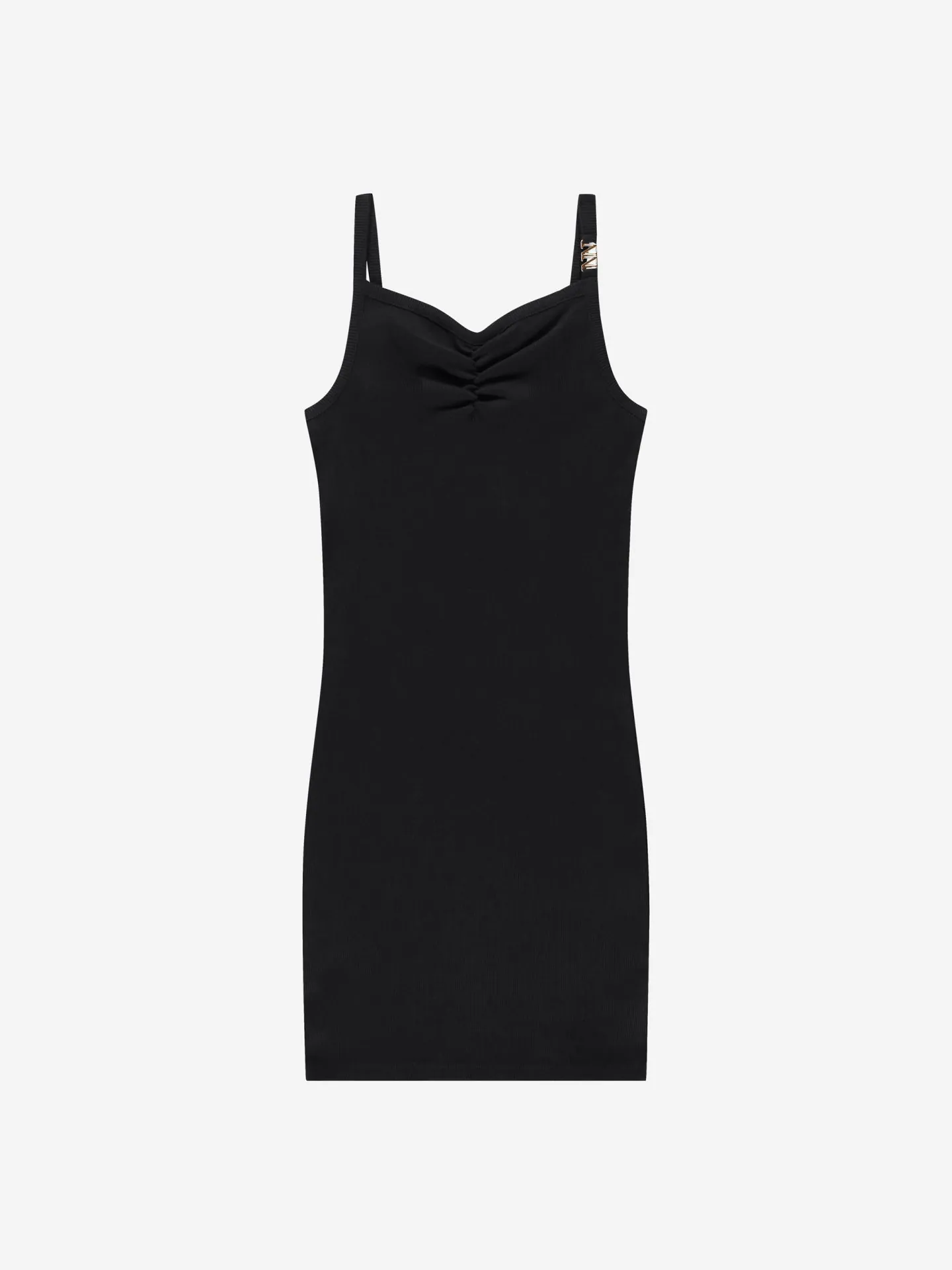 Nikkie Geribde Jurk Met Gedrapeerd Detail