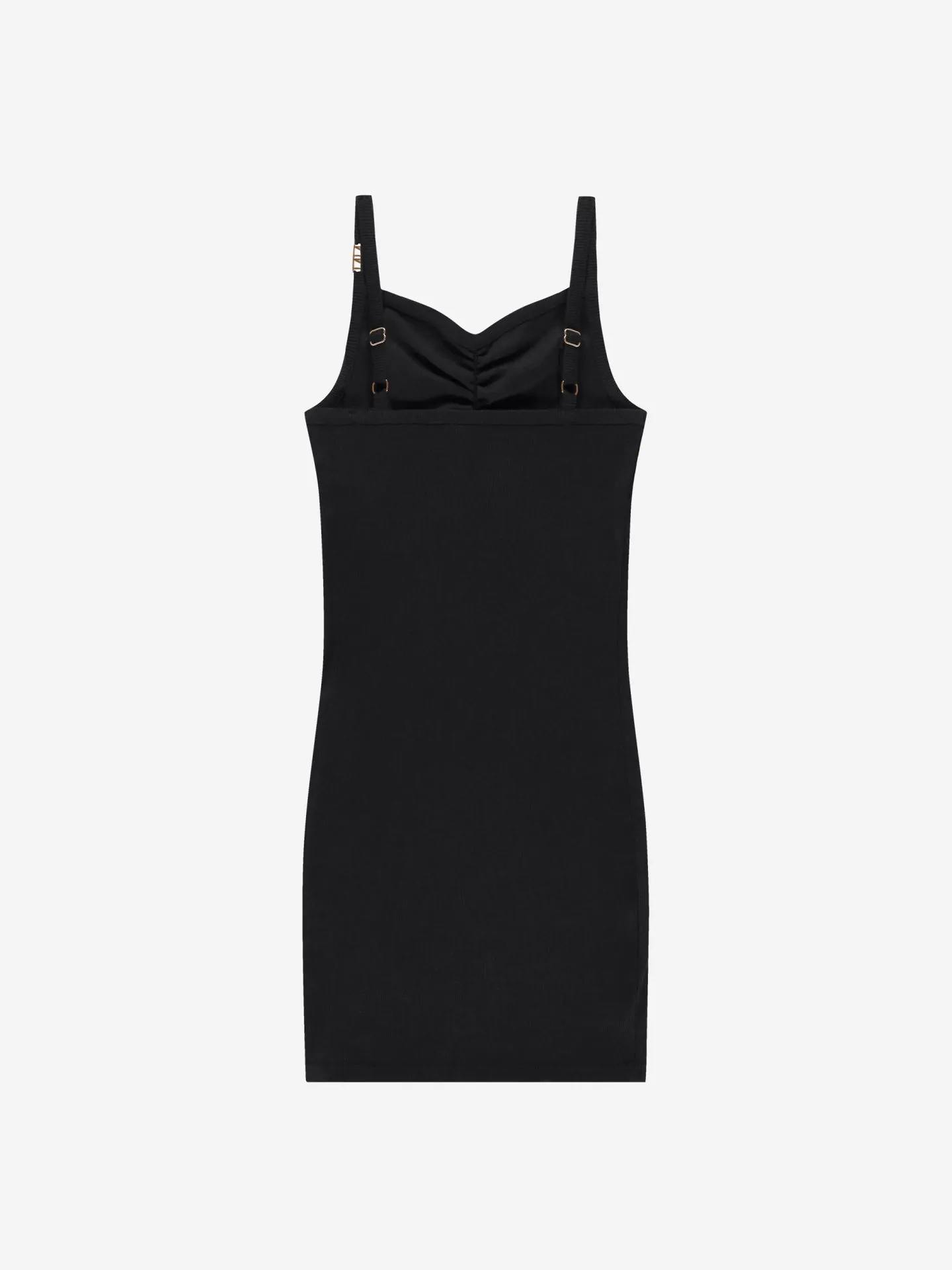 Nikkie Geribde Jurk Met Gedrapeerd Detail