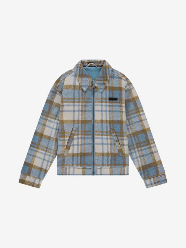 nikkie Geruit jack met logo patch