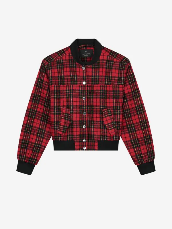 nikkie Geruite bomber