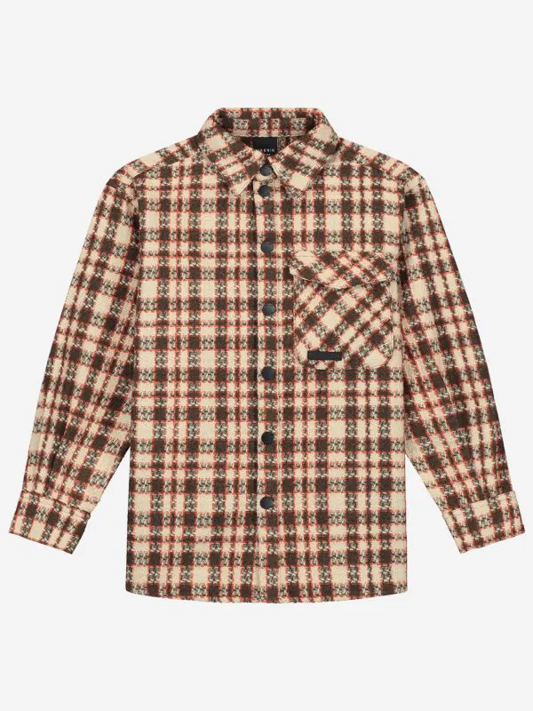 nikkie Geruite overshirt met borstzakje