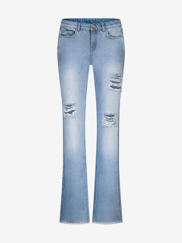 nikkie Gescheurde jeans met rechte pijpen