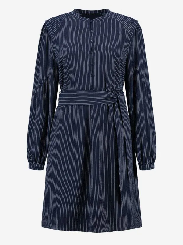 nikkie Gestreepte jurk met strikkoord