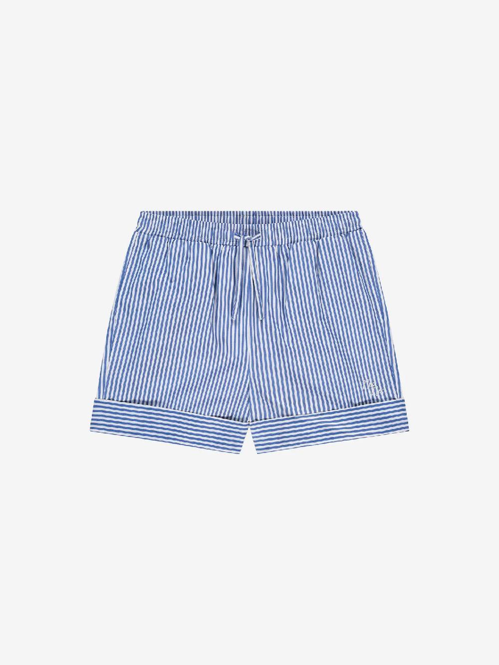 Nikkie Gestreepte Shorts Met Omgeslagen Pijpen