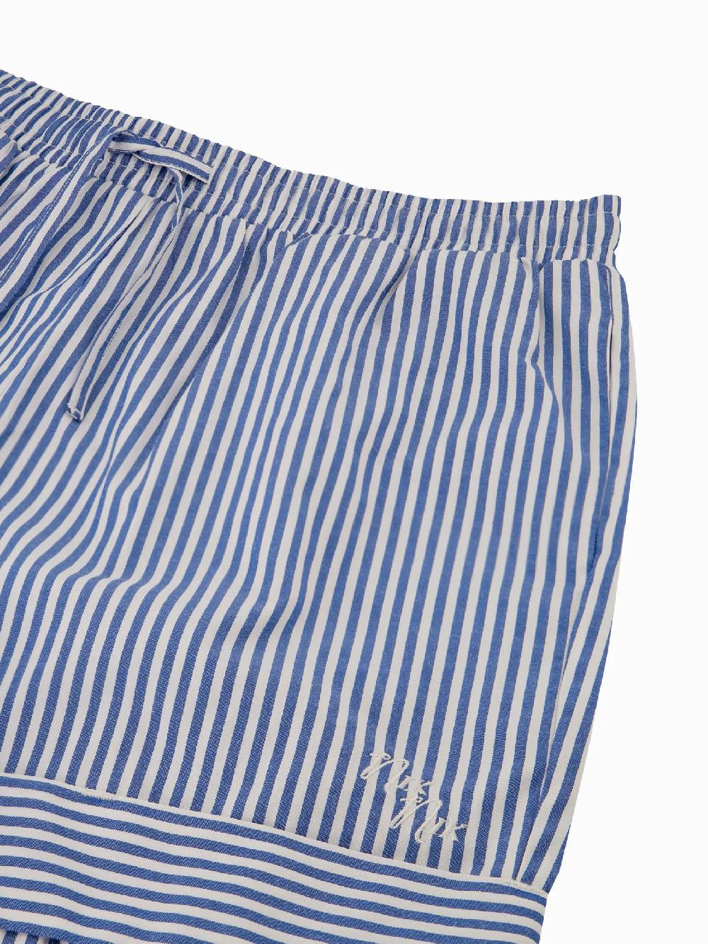 Nikkie Gestreepte Shorts Met Omgeslagen Pijpen