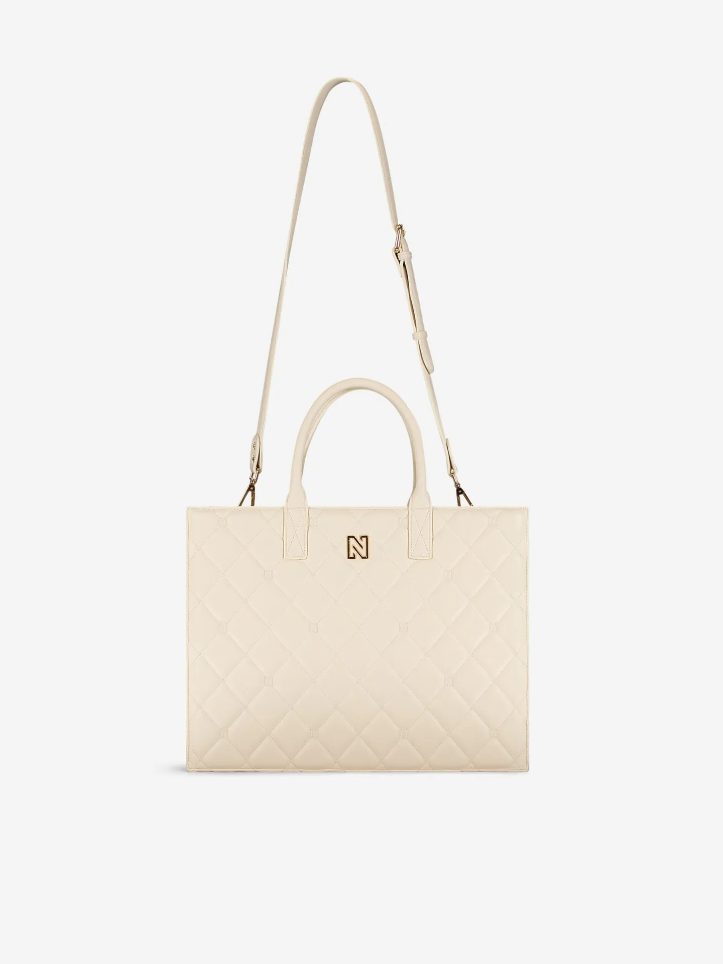 Nikkie Gewatteerde Shopper Met Logo Patroon