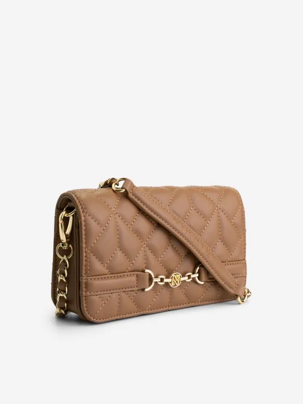 nikkie Gewatteerde tas met ketting detail