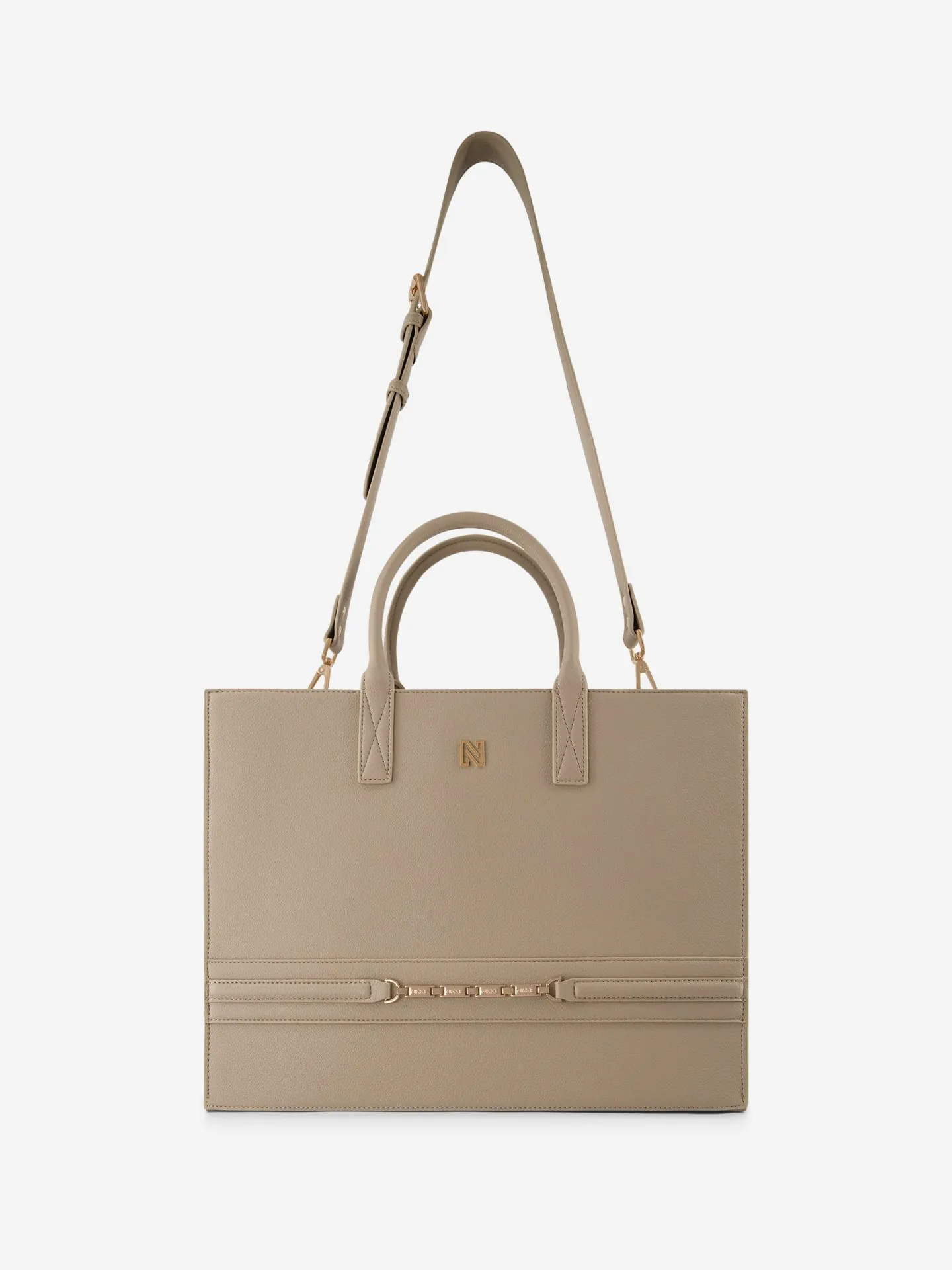 Nikkie Grote Shopper Met Ketting Detail