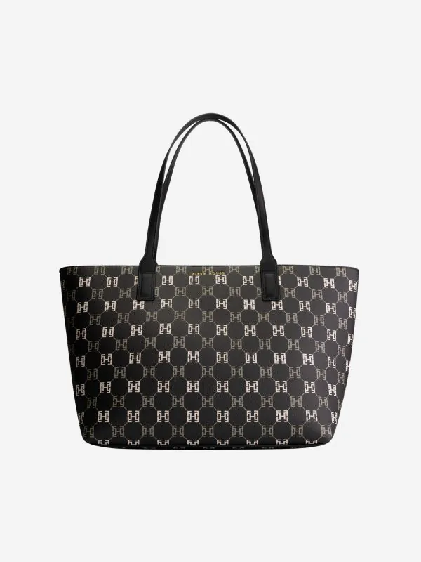 nikkie Grote shopper met logo patroon