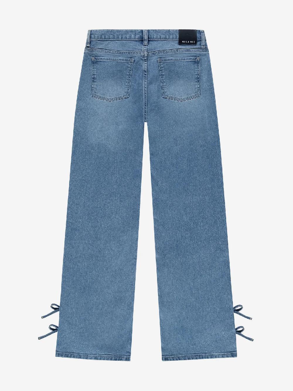 Nikkie Jeans Met Decoratieve Strikjes