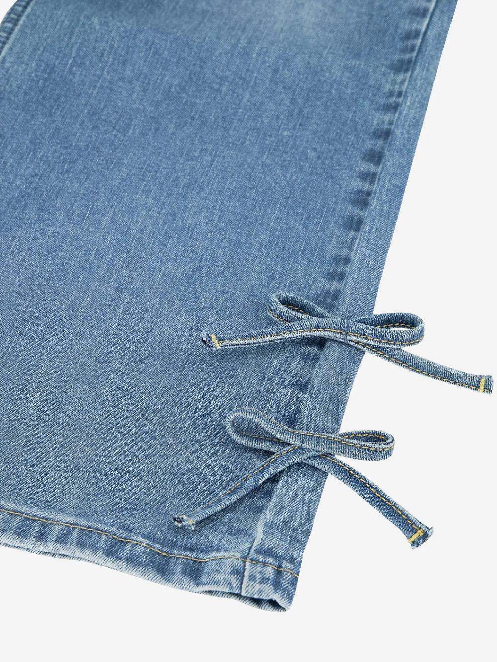 Nikkie Jeans Met Decoratieve Strikjes