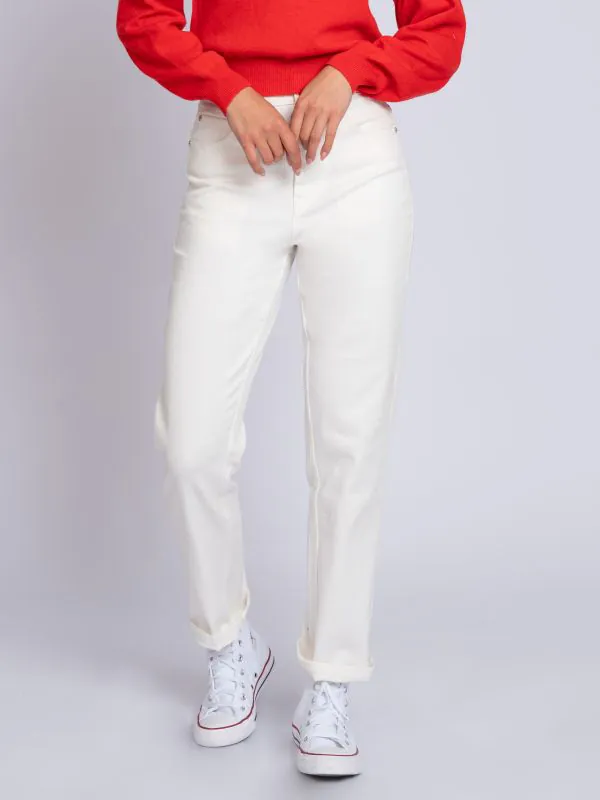 nikkie Jeans met rechte pijpen en NIKKIE details