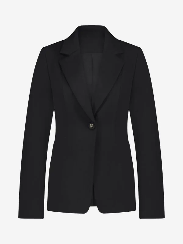 nikkie Klassieke blazer met N-knoop en reverskraag