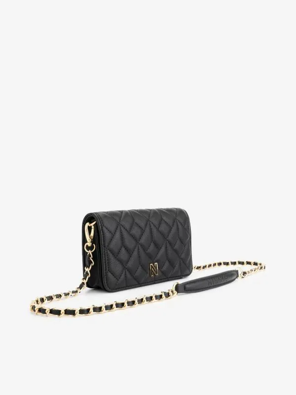 nikkie Kleine gewatteerde schoudertas met ketting