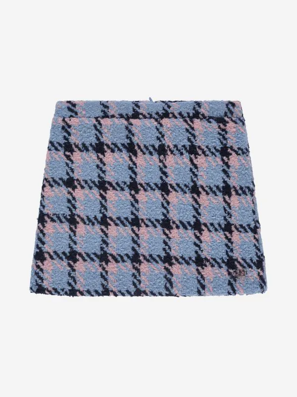 nikkie Korte aansluitende rok met geruit patroon