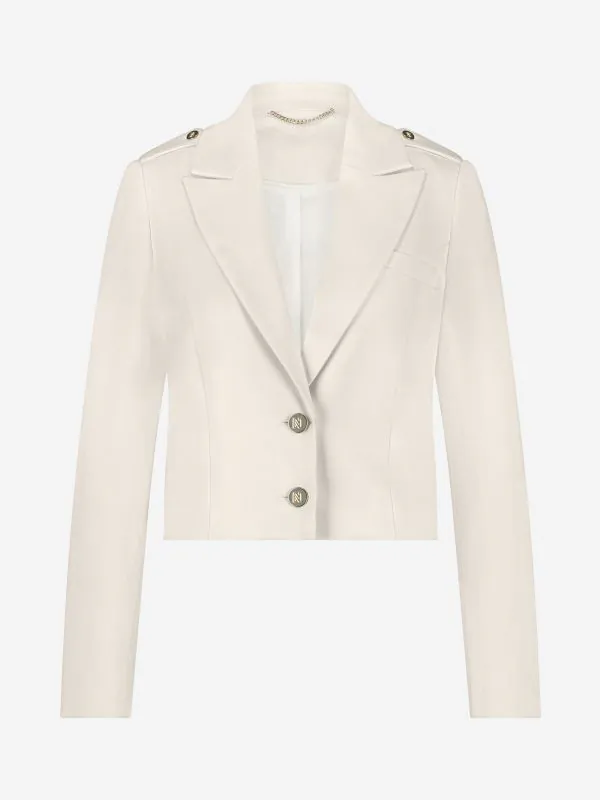 nikkie Korte blazer met N-knopen