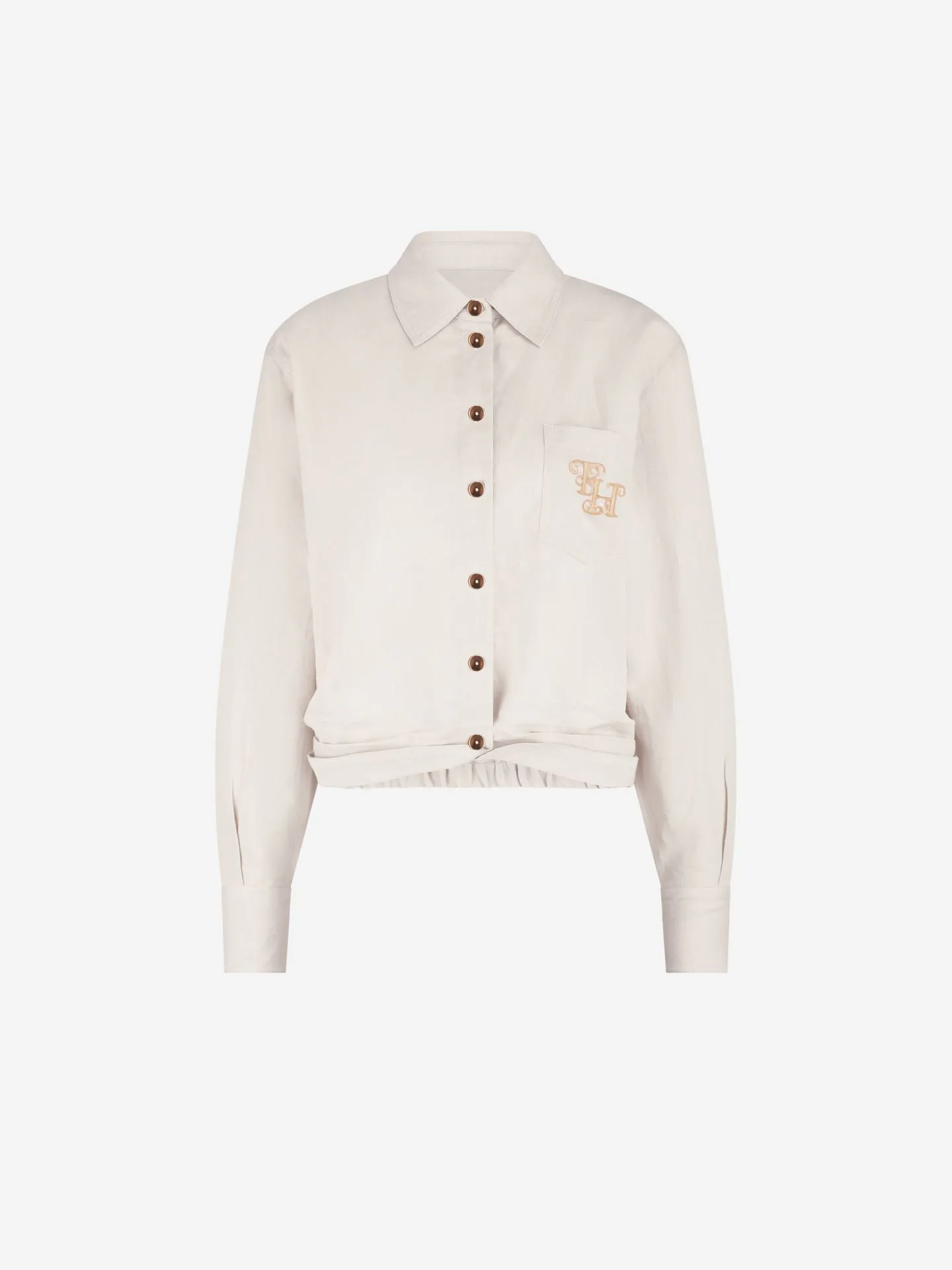 Nikkie Korte Blouse Met Elastische Tailleband