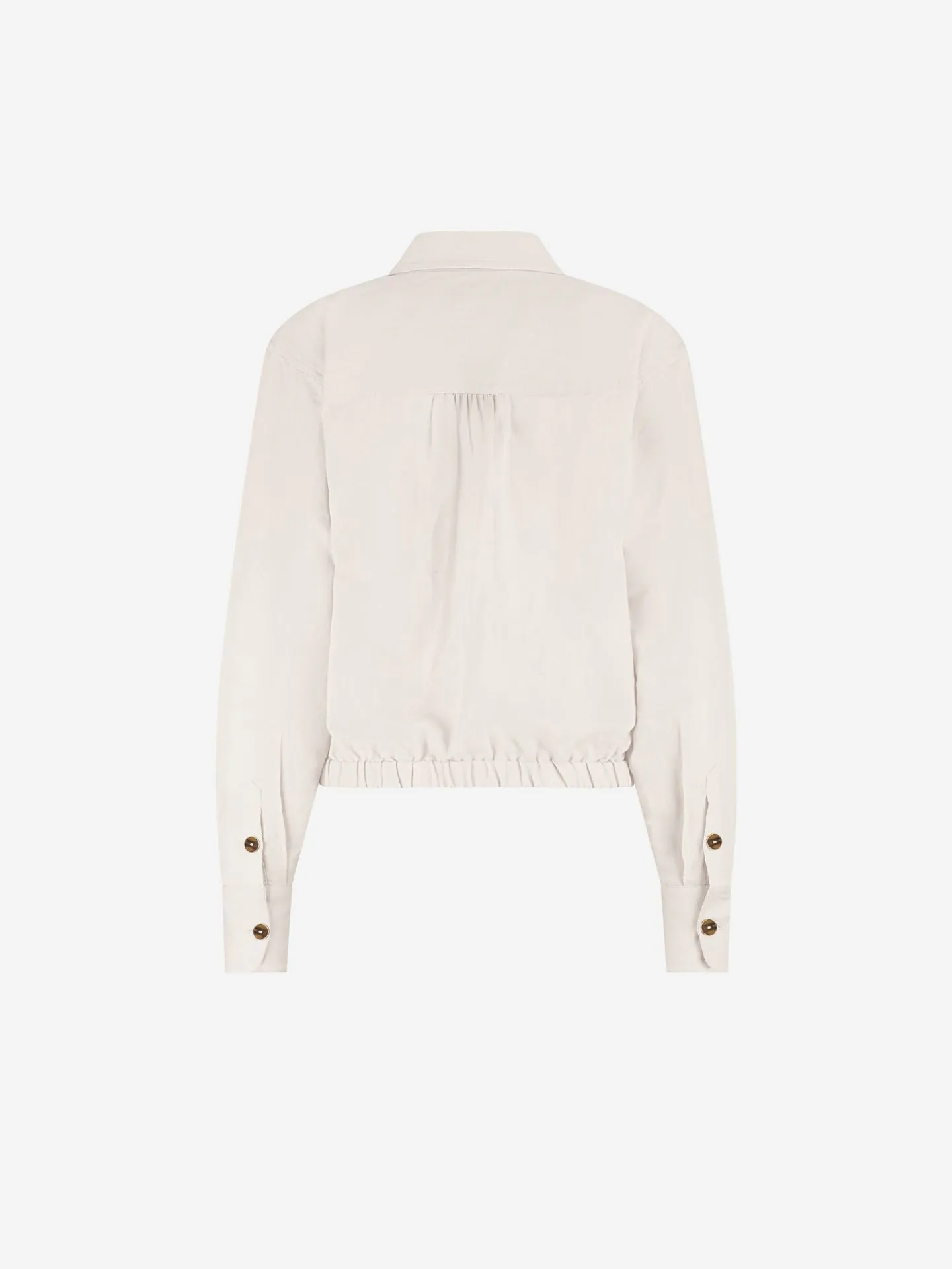 Nikkie Korte Blouse Met Elastische Tailleband