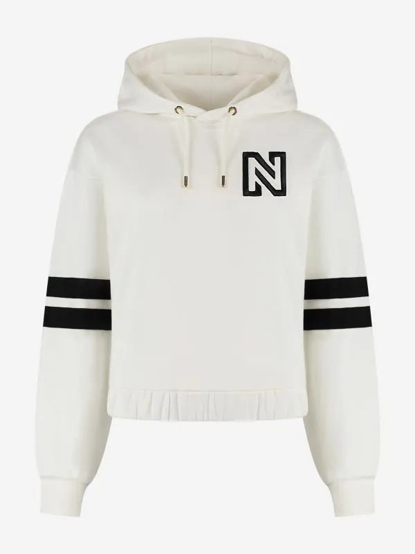 nikkie Korte hoodie met N-logo