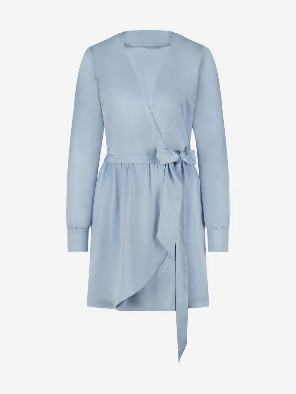 Nikkie Korte Satijnen Wikkeljurk