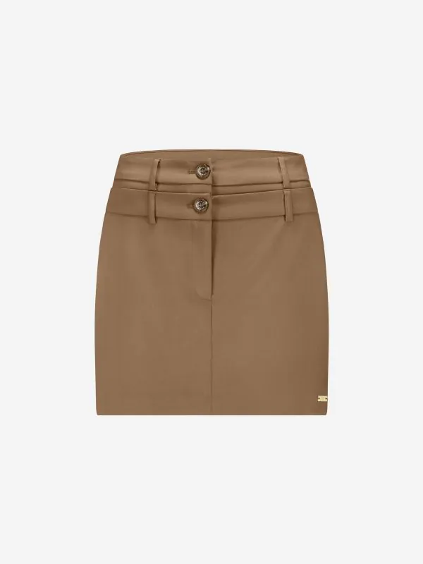 nikkie Korte skort met dubbele tailleband