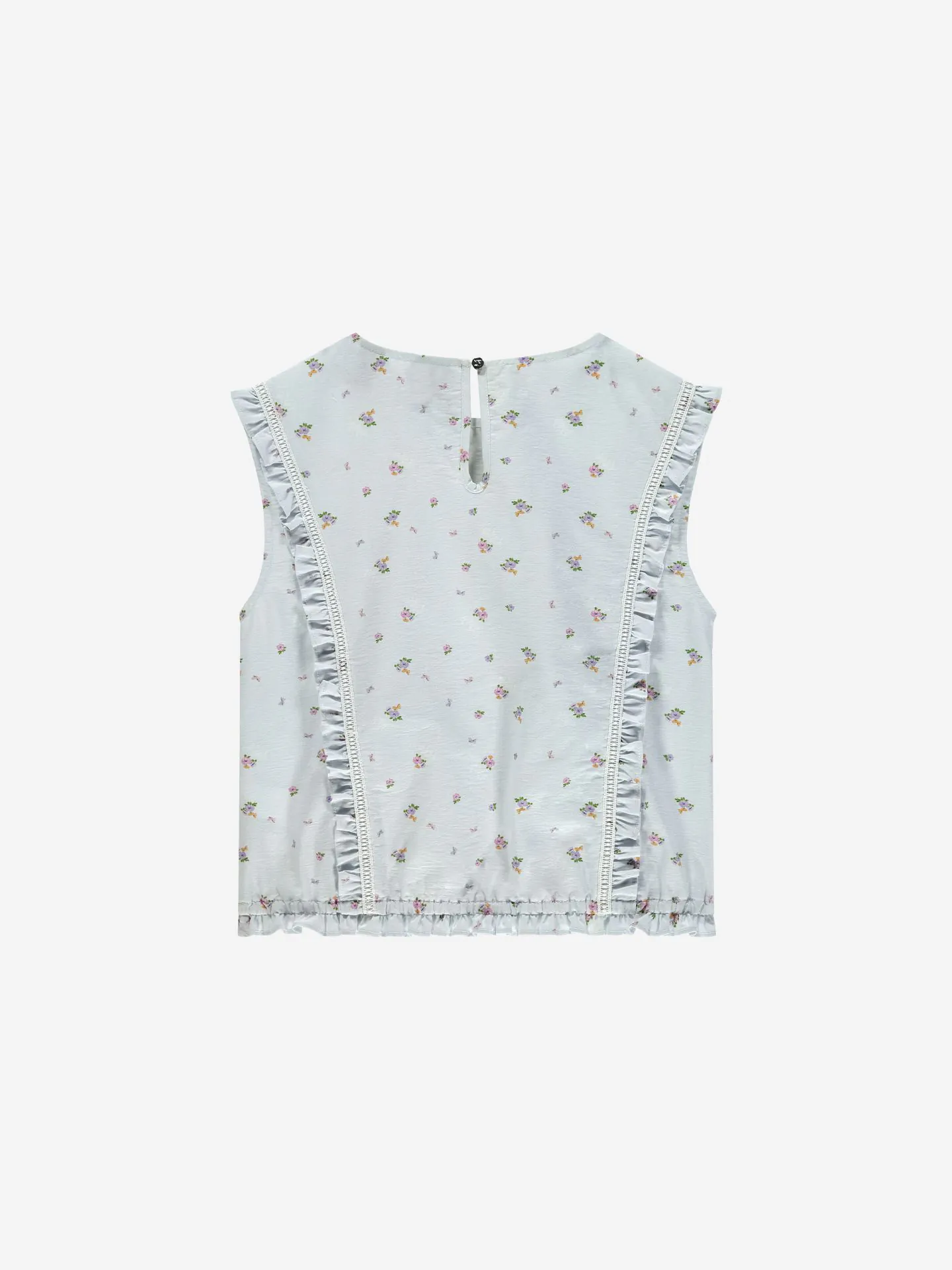 Nikkie Korte Top Met Bloementprint En Ruches