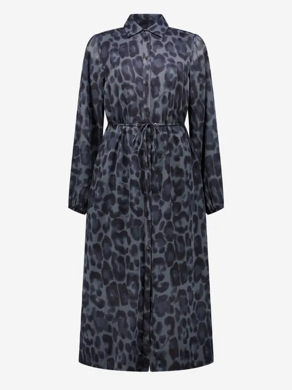 Nikkie Lange Jurk Met Luipaardprint