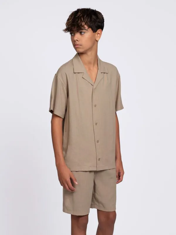 nikkie Losvallend shirt met linnenlook