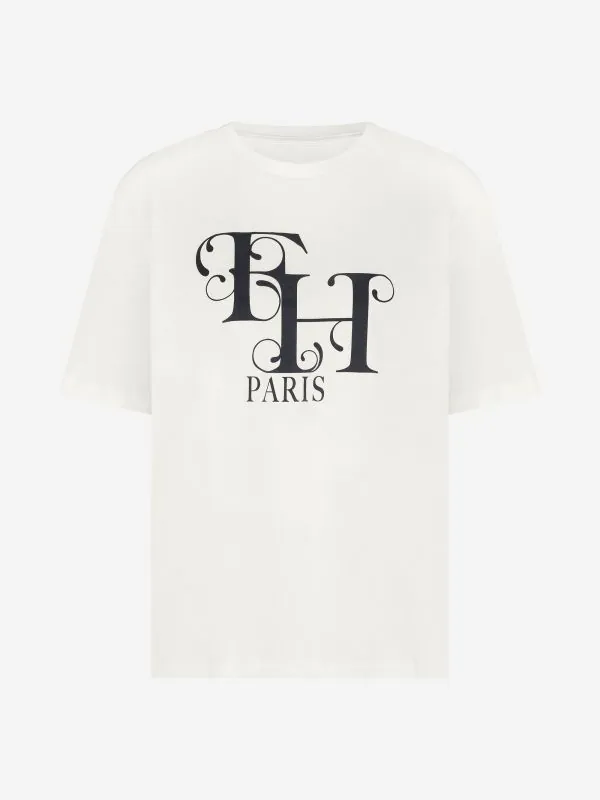 nikkie Losvallend T-shirt met FH Paris logo