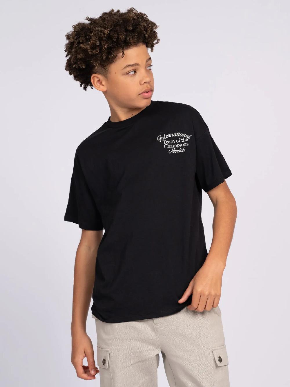 Nikkie Losvallend T-shirt Met Geborduurde Tekst