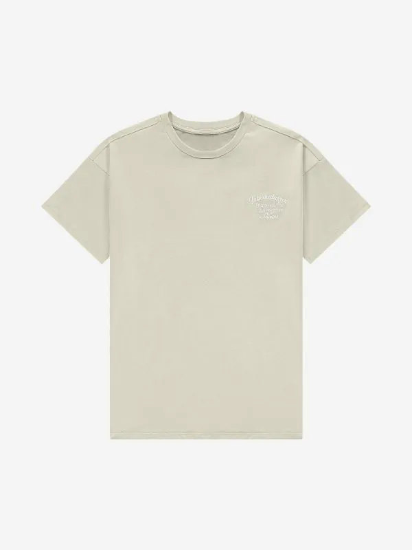 nikkie Losvallend T-shirt met geborduurde tekst