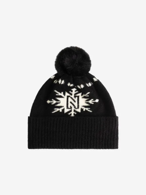 Nikkie Muts Met N-logo En Fluffy Pompon