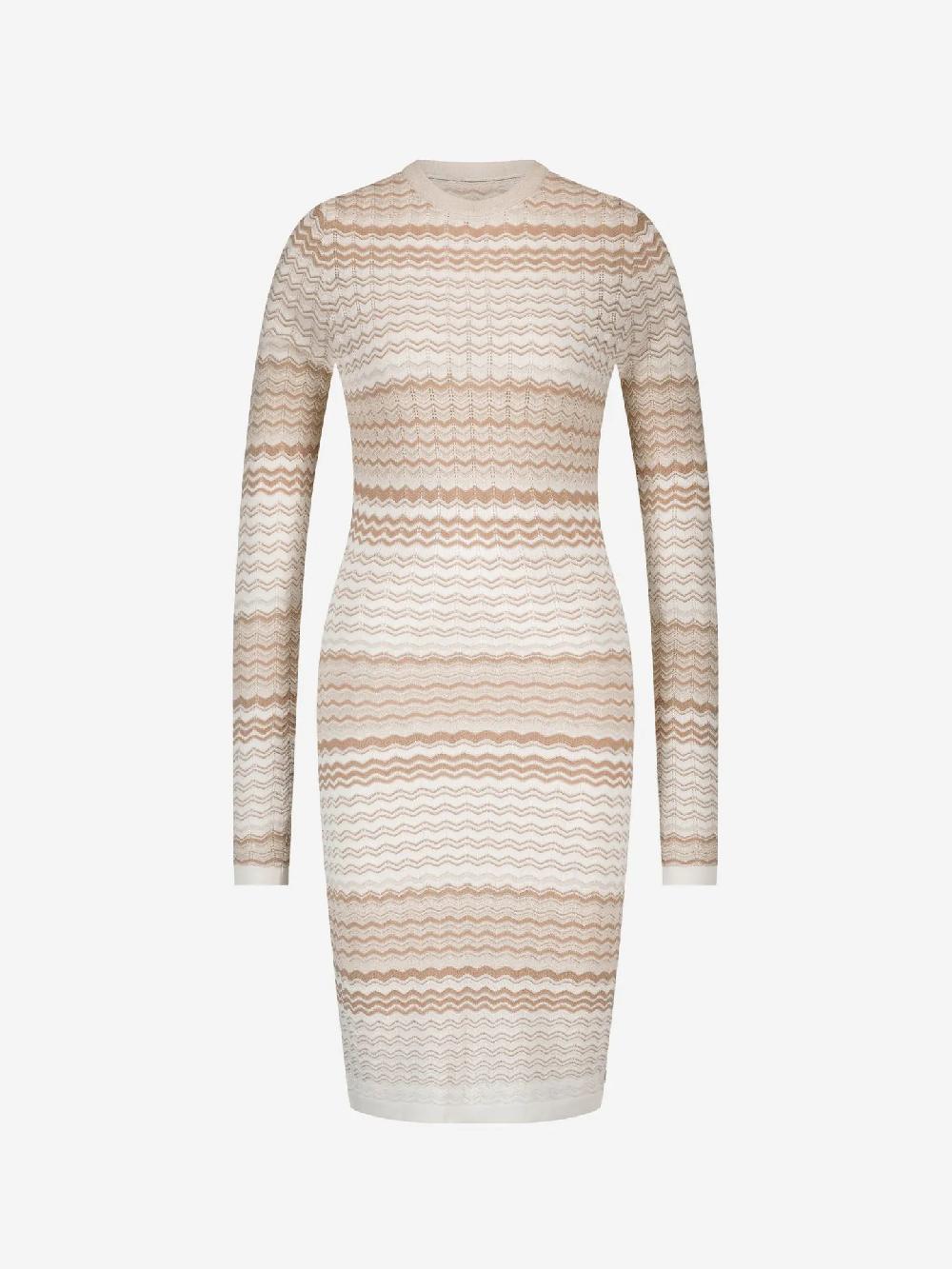 Nikkie Opengebreide Jurk Met Golvend Patroon